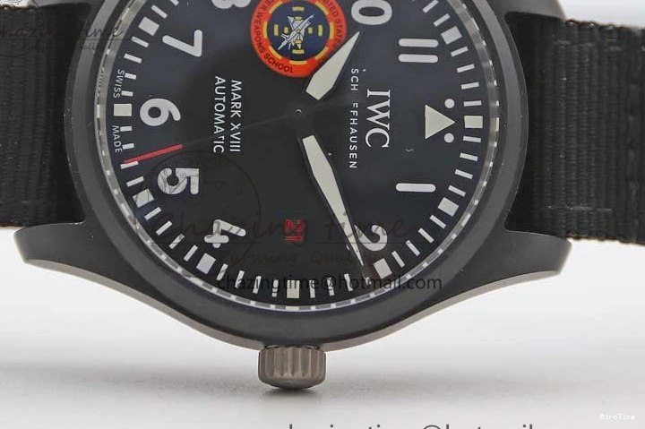 MIROTIME 0213 Mark XVIII ‘TOPGUN SFTI’ Ceramic M+F Best Edition Black Dial on Black Nylon Strap A MultiPurpose 7047